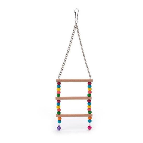 Picture of LeoPet 3 Step Wooden Ladder for Birds